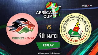 Kenya vs Cameroon  9th Match  ACA T20 AFRICA CUP 2022 [upl. by Nnalyrehs]