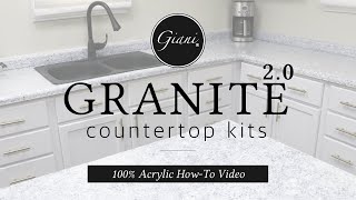 Giani® Granite 20 Countertop Kits  100 Acrylic HowTo Video [upl. by Arza577]