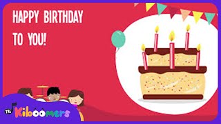 Happy Birthday To You Lyric Video  The Kiboomers Preschool Songs amp Nursery Rhymes [upl. by Ybroc]