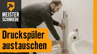 Druckspüler austauschen  HORNBACH Meisterschmiede [upl. by Ailedua]