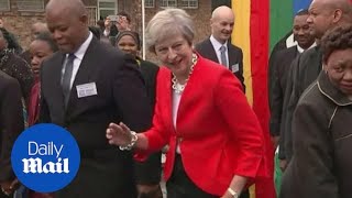 Is Theresa May the most AWKWARD dancer ever [upl. by Muller]