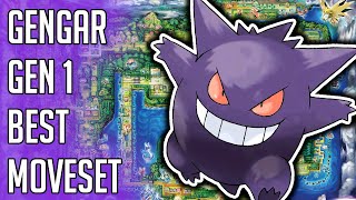 Gengar Gen 1 Best Moveset  Gengar Best Moveset Pokemon Red Blue Yellow Version Guide [upl. by Amees287]