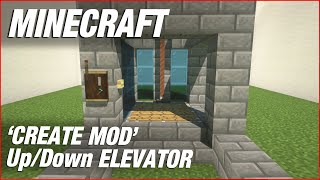 Create Mod Elevator  Minecraft Tutorial [upl. by Atir923]