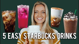 5 Iced Starbucks Drinks You Can Make at HOME [upl. by Yelsiap560]