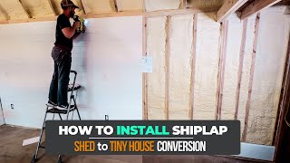 How To Install a Shiplap Wall [upl. by Eynttirb]