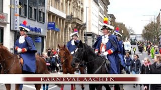 Rosenmontagszug Aachen 2017 Karneval Aachen in video 4k ultra hd [upl. by Ranie]