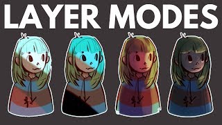 How to Use Layer Modes in Digital Art  Multiply Overlay etc [upl. by Tichon125]