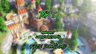 Top 5 Minecraft Lobbys  FREE Download 2 [upl. by Brigitta929]