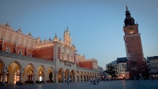 Rynek Główny Krakows Main Square Poland [upl. by Yffat353]