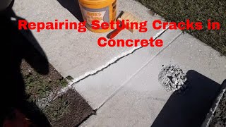 DIY  Repairing Cracks on Your Walkway or Driveway [upl. by Charlot]