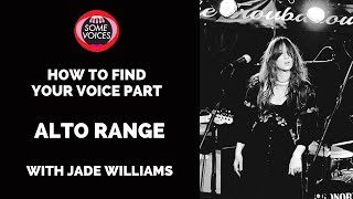 How to find your voice part  Alto range [upl. by Llovera]