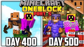 We Spent 500 Days in ONE BLOCK Minecraft Heres What Happened ft NotPaulGG [upl. by Irahcaz]