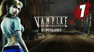 Lets Play Vampire The Masquerade Bloodlines 1  Malkavian Ninja  Female Malkavian Gameplay PC HD [upl. by Akoek]