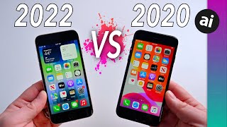 iPhone SE 2022 VS iPhone SE 2020 COMPARED [upl. by Annoyik507]