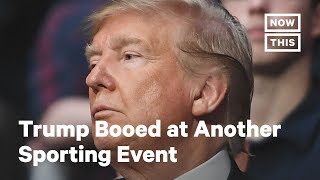 Trump Booed at UFC Match at Madison Square Garden  NowThis [upl. by Nylsirhc]