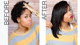 How To Straightening My Natural Hair [upl. by Aneetak]