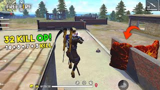 2 AWM Total 32 Kill Ajjubhai Squad Gameplay with Amitbhai Romeo and Jontybhai  Garena Free Fire [upl. by Alleoj]