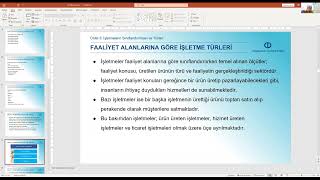 İŞLETME İLKELERİ  UNİTE 3 [upl. by Aniger]