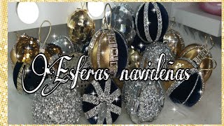 IDEAS PARA HACER ESFERAS NAVIDEÑASDECORACIONES NAVIDEÑAS [upl. by Candace]