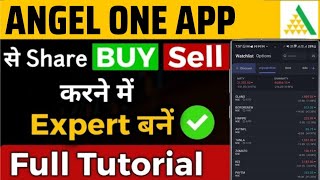 Angel One Online Trading Demo  Angel One app kaise use kare  How to Buy and Sell Shares [upl. by Kurth]