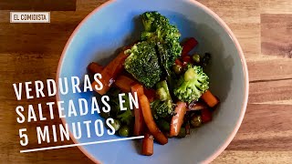 Verduras salteadas en cinco minutos EL COMIDISTA [upl. by Anival]