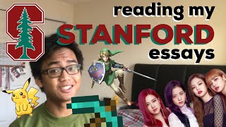 Reading My ACCEPTED Stanford Supplemental Essays [upl. by Atnaloj]