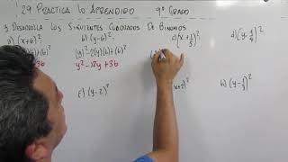 29 PRACTICA LO APRENDIDO 9º GRADO [upl. by Greabe]