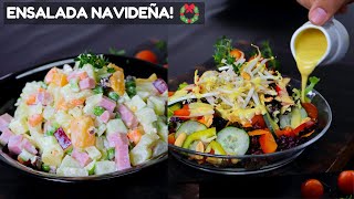 ¡Asi Preparo mi ENSALADA NAVIDEÑAS ESPECIAL  Cocina Facil [upl. by Ahsekal480]