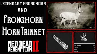 RDR2 Legendary Pronghorn Location  Pronghorn Horn Trinket  Stop Carcass Rotting [upl. by Belita]