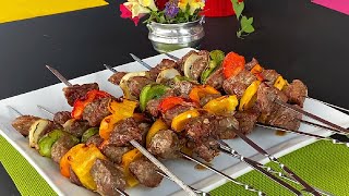 BBQ Brochettes de boeuf mariné [upl. by Alathia]