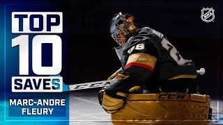 Top 10 MarcAndre Fleury Saves from 201920  NHL [upl. by Jann]