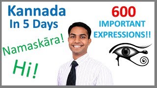 Learn Kannada in 5 days Conversation for Beginners [upl. by Eninnej]