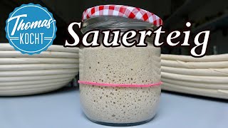 Sauerteig ansetzen füttern und lagern [upl. by Harelda]