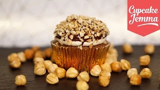 Ferrero Rocher Christmas Cupcakes  Cupcake Jemma [upl. by Artaed]