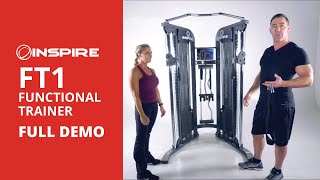 Inspire Fitness FT1 Functional Trainer Full Demo [upl. by Hplar]