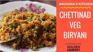 Chettinad Vegetable Biryani  South Indian Biryani Recipes by Archanas Kitchen [upl. by Tuinenga381]