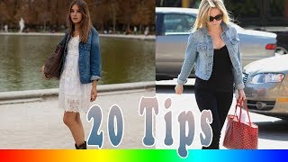 20 Style Tips On How To Wear A Denim Jacket [upl. by Irodim]