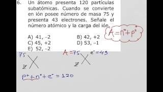 Como calcular el número atómico y la carga del ion [upl. by Holbrook]