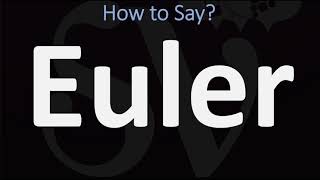 How to Pronounce Euler CORRECTLY [upl. by Eugine]