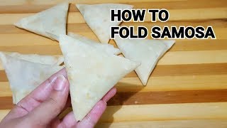 How to Fold Samosa Perfectly  Easy Way Ramadan Special by YES I CAN COOK [upl. by Lexine]