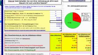 Abfindung mit Fünftelregelung  Steuervorteil berechnen [upl. by Enyt]