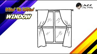 How to draw a Window step by step [upl. by Alilak]