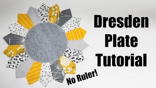 Dresden Plate tutorial  no ruler [upl. by Orran]