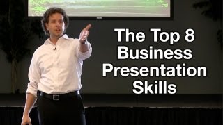 Business Presentation Tips  The Top 8 Business Presentation Skills [upl. by Amluz]