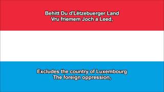 Ons Heemecht  National anthem of Luxembourg LUEN lyrics [upl. by Aubry]