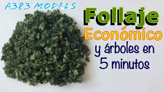 Follaje CASERO y árboles realistas FACÍL RÁPIDO y ECONOMICO Fine Turf [upl. by Yonatan]