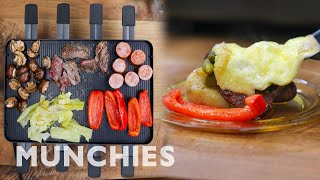 How To Make A Cheesy Raclette Dinner Spread [upl. by Hannazus]