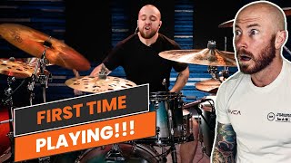 Drummer Reacts To  Slipknot Drummer Learns Insane Mastodon Drum Part [upl. by Attlee]