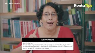 Operación Renta AT2021 Nueva Declaración Jurada 1948 sobre retiros y dividendos  RentaTips [upl. by Sherr913]