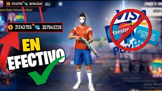 Como Recargar DIAMANTES sin TARJETA DE CREDITO en free fire 100 CONFIABLE [upl. by Gemoets]